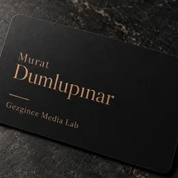 Bakır Serif kart tasarımı